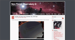 Desktop Screenshot of newforestobservatory.com